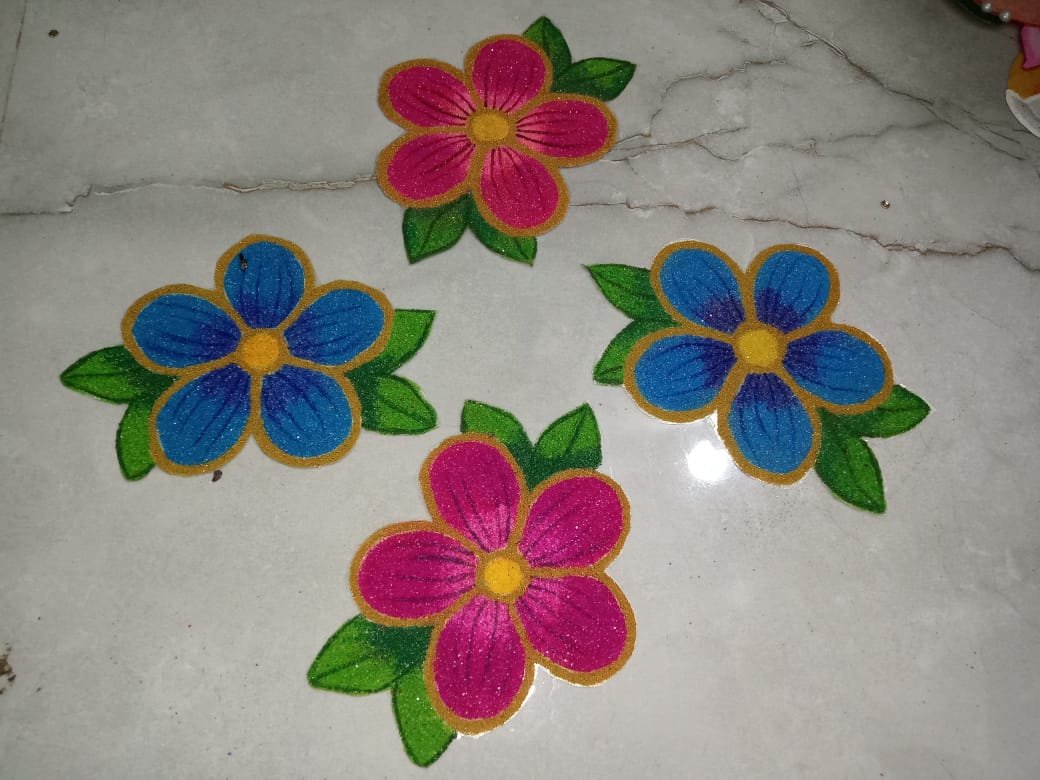 Ready Rangoli Flower